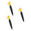3Pcs Heavy Duty Yellow Dog Training Bite Sticks Nylon Interactive Toys 8