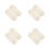 8Pcs Stretchable Beige Back Exfoliating Shower Scrubber Towel for Home 7
