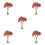 5Pcs Multi Color Model Trees Ideal for Railway and Diorama Scenes 6