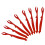 24Pcs Plastic Crab Leg Picks Red Crab Forks for Easy Shell Opening 1