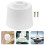 4Pcs White PVC Ceiling Fan Covers Universal Protective Debris Canopy 7