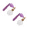2Pcs Refillable Violet Glass Perfume Pump Sprayer with Elegant Tassel 10