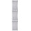 3Pcs Grey Privacy Sheer Curtains Panel with Silver Foil Print Design 7