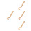 4Pcs Long Handle Wooden Pottery Modeling Sticks Clay Tools 5