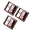 3Pcs Double-Sided Rotating Wood Photo Frames Coffee Color Rustic Decor 5