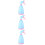3Pcs Blue Hand Press Plastic Bottles Durable Spray Pump for Daily Use 7