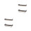 2Pcs Iron and Wood Floating Wall Mounted Storage Rack Brown Finish 5
