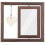 3Pcs Double-Sided Rotating Wood Photo Frames Coffee Color Rustic Decor 3