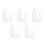 20Pcs Transparent PVC Extension Cord for Indoor String Lights LED Use 6