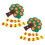 10Sets Bright Number Felt Orange Tree Kid's Preschool Learning Game 2