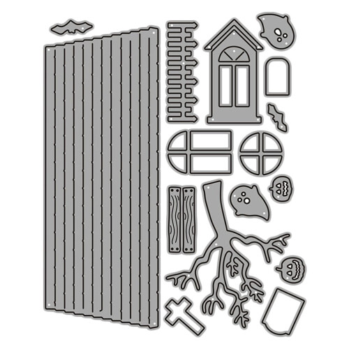 32Pcs Silver Craft Cutting Dies Stencil for Home Decoration
