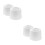 4Pcs White PVC Ceiling Fan Covers Universal Protective Debris Canopy 5