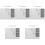 5Sets ABS Craft Envelope Maker Board Durable Paper Folding Tool White 5