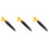 3Pcs Heavy Duty Yellow Dog Training Bite Sticks Nylon Interactive Toys 4