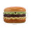 Ceramic Ashtray with Lid Burger Shape Portable Office Tabletop 2