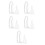 20Pcs Transparent PVC Extension Cord for Indoor String Lights LED Use 5
