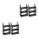4Pcs Black Plastic Model Car Display Shelf for 1:64 Scale Toy Storage 5