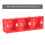 8Pcs Red Plastic Concealed Box for Homes 9