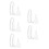 20Pcs Transparent PVC Extension Cord for Indoor String Lights LED Use 7