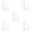 20Pcs Transparent PVC Extension Cord for Indoor String Lights LED Use 8