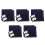 5Sets DIY Blue Embroidery Coaster Kit Sashiko Sewing Set for Beginners 5