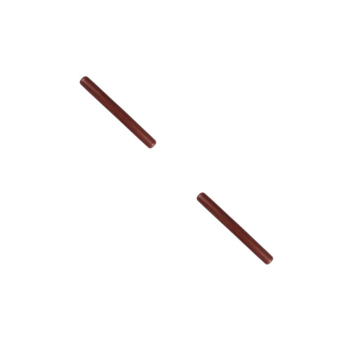 2Pcs Brown Wooden Rolling Pins Non-Stick Dough Roller for Bread 2