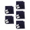 5Sets DIY Blue Embroidery Coaster Kit Sashiko Sewing Set for Beginners 8