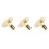 3Pcs Simple Brass Suona Horn Replacement Golden 9