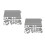 32Pcs Silver Craft Cutting Dies Stencil for Home Decoration 6