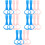 10Pairs Safety Pull Rings Durable PP Kids Accessory 6