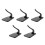 5Pcs Universal Black Plastic Airbrush Holder and Model Display Stands 5