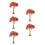 5Pcs Multi Color Model Trees Ideal for Railway and Diorama Scenes 5