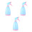 3Pcs Blue Hand Press Plastic Bottles Durable Spray Pump for Daily Use 6