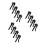 12Pcs Black Trigger Sprayer Handle Durable PP Copper Pump Replacement 8