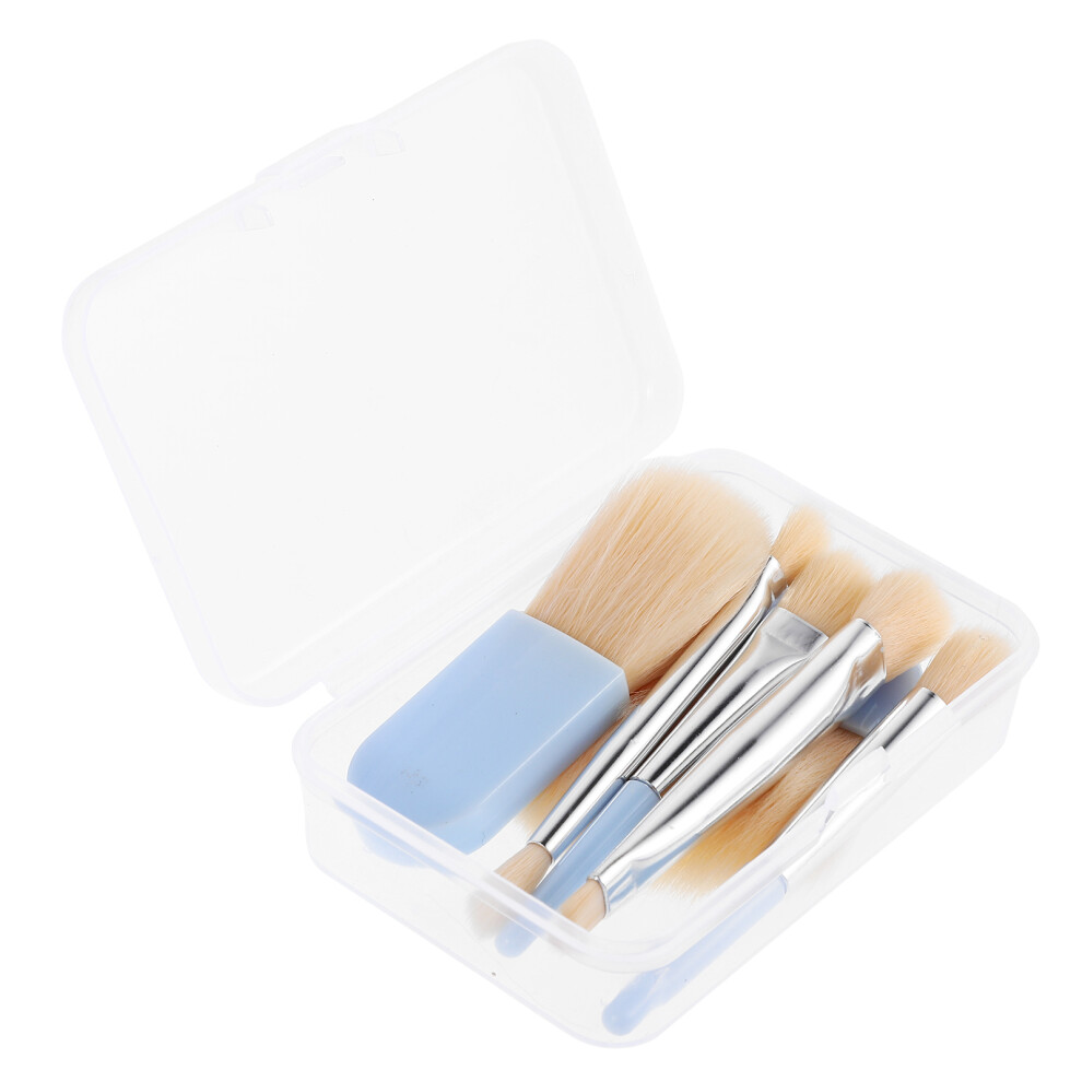 Villcase 3Sets Travel-Friendly Sky- Makeup Brushes With Durable Case