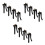 12Pcs Black Trigger Sprayer Handle Durable PP Copper Pump Replacement 10