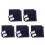 5Sets DIY Blue Embroidery Coaster Kit Sashiko Sewing Set for Beginners 4