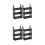 4Pcs Black Plastic Model Car Display Shelf for 1:64 Scale Toy Storage 4