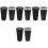 8Pcs Portable Car Trash Can PP Mini Bin with Lid Assorted Colors 4