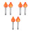 6Pcs PVC Inflatable Party Torch Assorted Color Prop Toy 8