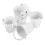 12Pcs Small White Iron Buckets for Storage Crafts and Decorative Uses 1