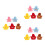 15Pcs Assorted Color Bear Clothes DIY Plush Doll Hoodies Basic Shirts 6