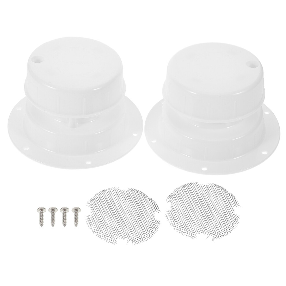 6Pcs Rv Sewer Vent Cap Durable Pp Plumbing Vent Cover White 3632862274687