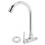 3Sets Silver Kitchen Sink Faucet Copper Material Single Cold Water Tap 2