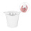12Pcs Small White Iron Buckets for Storage Crafts and Decorative Uses 9