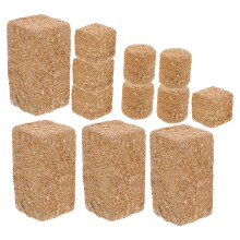 48Pcs Mini Wooden Faux Hay Bales Light Brown Farm Birthday Party Decor