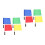 8Pcs Multi-Sport Referee Flags Assorted Colors Durable Stainless Steel 8