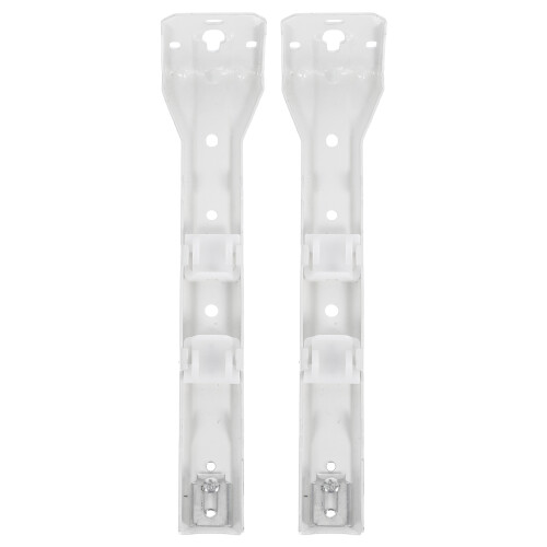 4Pcs Minimalist White Curtain Track Bracket Set Iron ABS