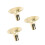 3Pcs Simple Brass Suona Horn Replacement Golden 6