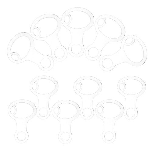150Pcs Acrylic Clear Cross Stitch Floss Bobbins Reusable Thread Holder 1